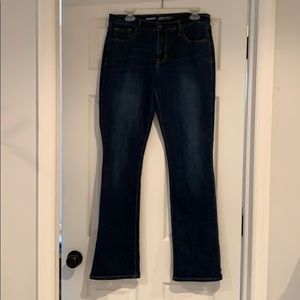 Curvy, mid-rise bootcut Old Navy jeans